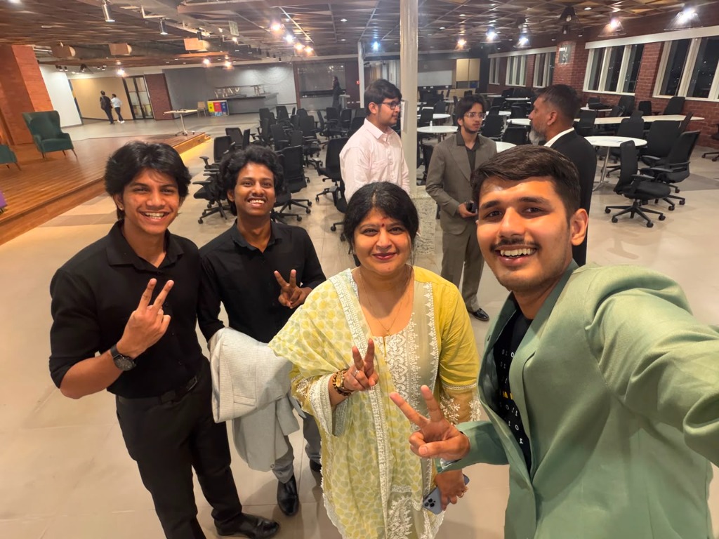 Sentrix founders with Mamatha Venkatesh, ex-Head of Startup India